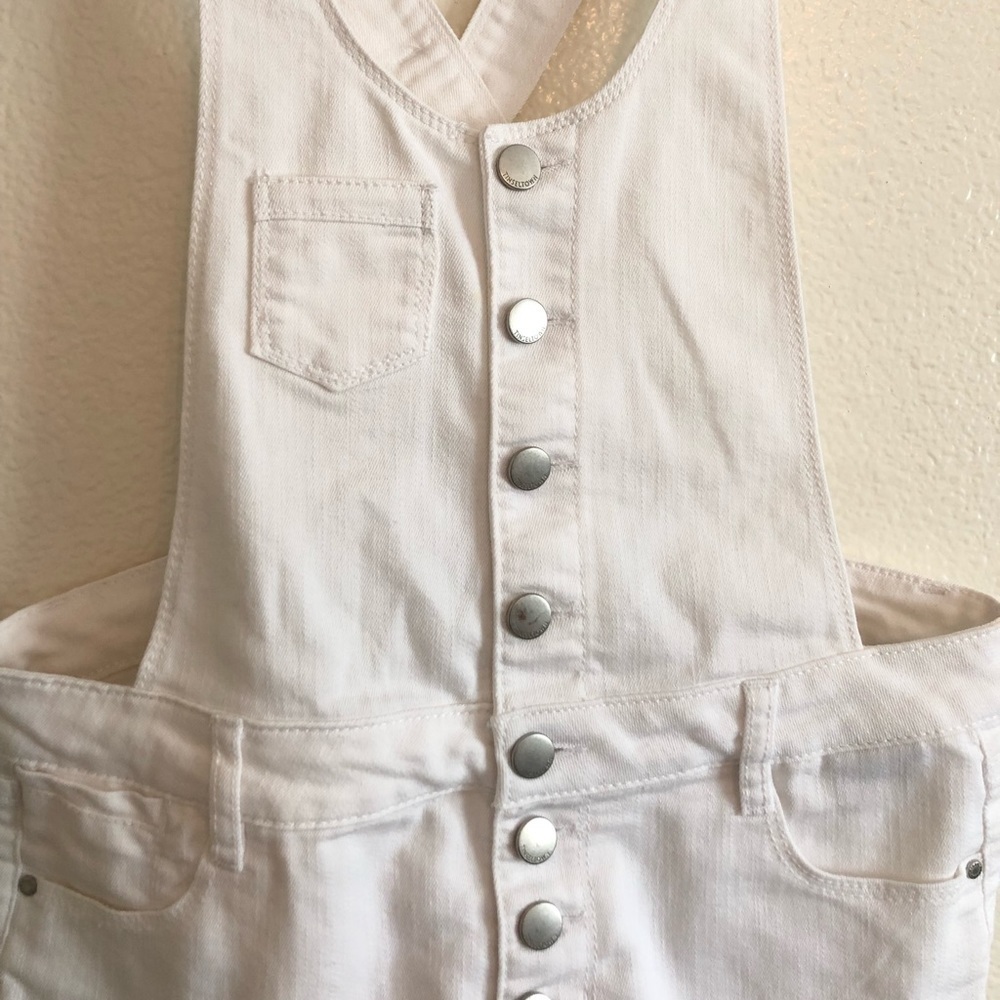 Tinseltown White Short Overalls - Picture 3 of 6